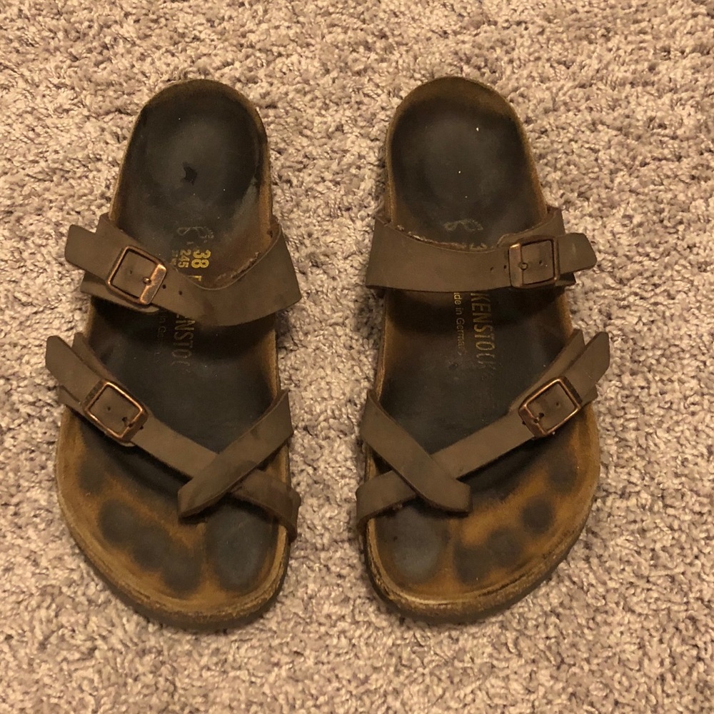 Size 7.5 brown Birkenstocks